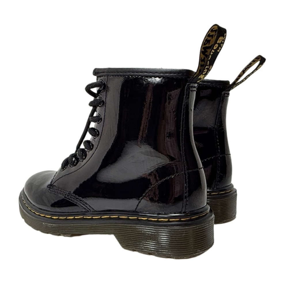 DR MARTENS | Black Patent Leather Lace Up Boot Junior 1460 Punky School Summer - Picture 7 of 16